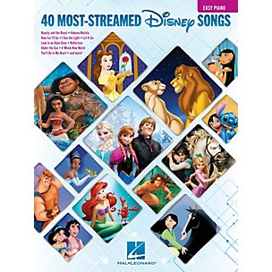 Hal Leonard The 40 Most-Streamed Disney Songs Easy Piano Songbook