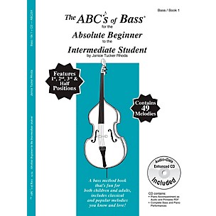 Carl Fischer The ABC's of Bass for the Absolute Beginner to the Intermediate Student Book with CD