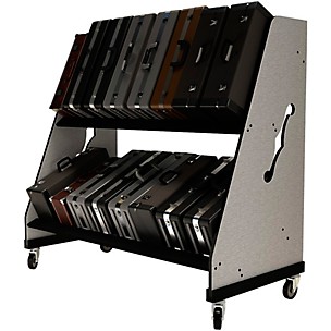 A&S Crafted Products The Band Room Trumpet Case Storage Rack for Classrooms