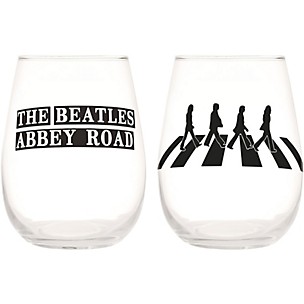 Vandor The Beatles Abbey Road 2 pc. 18 oz. Contour Glass Tumbler Set
