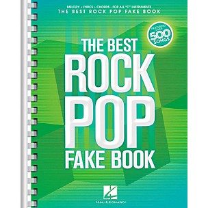 Hal Leonard The Best Rock Pop Fake Book - For C Instruments