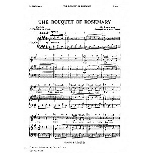 Novello The Bouquet Of Rosemary UNIS Composed by Robert Elkin