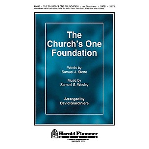 Shawnee Press The Church's One Foundation SATB arranged by David Giardiniere
