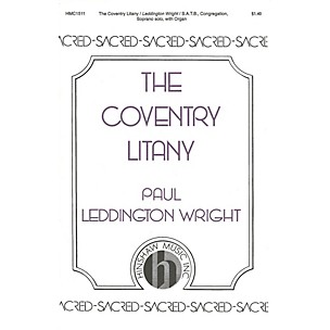 Hinshaw Music The Coventry Litany SATB composed by Paul Leddington Wright