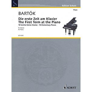 Schott The First Term at the Piano - 18 Elementary Pieces Schott Series Softcover