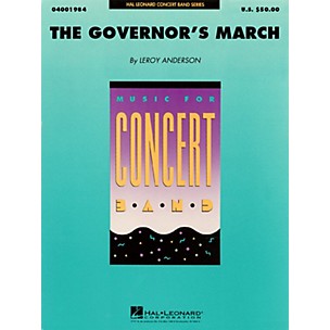 Hal Leonard The Governor's March Concert Band Level 4 Composed by Leroy Anderson