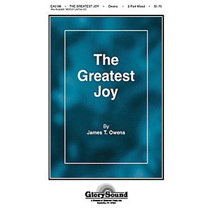 Shawnee Press The Greatest Joy 2 Part Mixed composed by William Bradbury