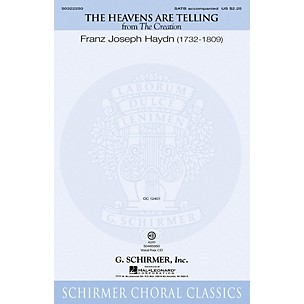 G. Schirmer The Heavens Are Telling (VoiceTrax CD) VoiceTrax CD Composed by Franz Joseph Haydn