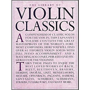 Music Sales The Library Of Violin Classics