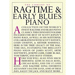 Music Sales The Library of Ragtime and Early Blues Piano Music Sales America Series Softcover