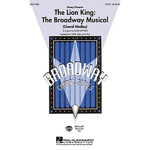 Hal Leonard The Lion King: The Broadway Musical (Choral Medley) 2-Part by Elton John Arranged by Mark Brymer