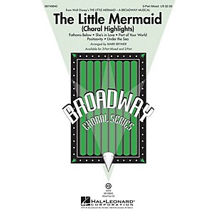 Hal Leonard The Little Mermaid (Choral Highlights) 2-Part Arranged by Mark Brymer
