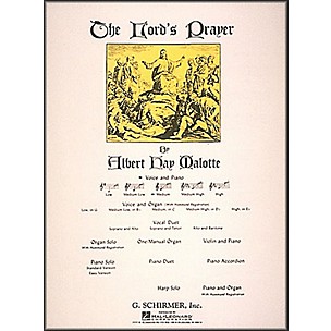 G. Schirmer The Lord's Prayer In C (Medium Voice) Voice And Piano