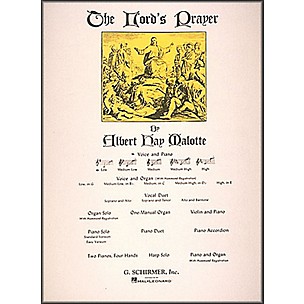 G. Schirmer The Lord's Prayer In G (Low Voice) Vocal / Piano