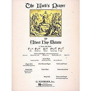 G. Schirmer The Lord's Prayer for High Voice In E Flat By Malotte