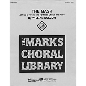 Edward B. Marks Music Company The Mask - A Cycle of Five Poems (Collection) SATB composed by William Bolcom