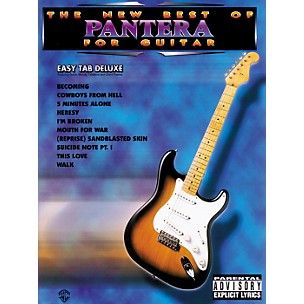 Alfred The New Best of Pantera for Guitar Tab Book