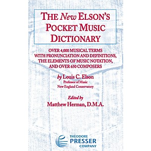 Carl Fischer The New Elson's Pocket Music Dictionary