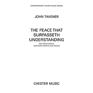 Hal Leonard The Peace That Surpasseth Understanding For Satb Chorussatb Semi-chorus And Organ by John Tavener