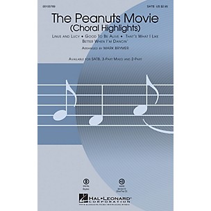 Hal Leonard The Peanuts Movie (Choral Highlights) SATB arranged by Mark Brymer