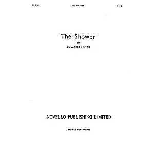 Novello The Shower (Op.71, No.1) SATB Composed by Edward Elgar