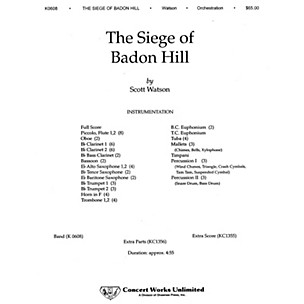 Hal Leonard The Siege of Badon Hill Concert Band Level 3 Composed by Scott Watson