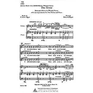 Boston Music The Snow SSA Composed by C. Alice Elgar