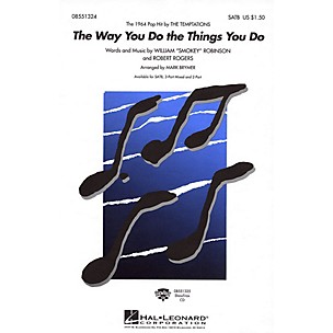 Hal Leonard The Way You Do the Things You Do 3-Part Mixed by The Temptations Arranged by Mark Brymer