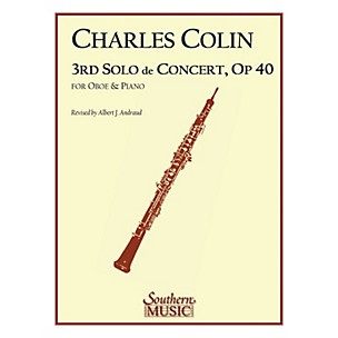 Southern Third Solo de Concert (Oboe) Southern Music Series Arranged by Albert Andraud