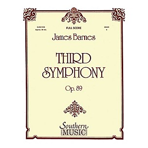 Southern Third Symphony (European Parts) Concert Band Level 6 Composed by James Barnes