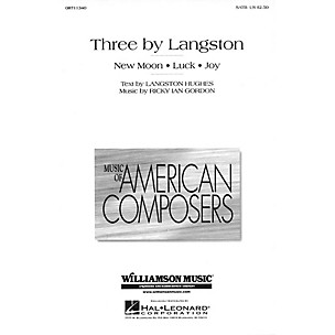 Hal Leonard Three By Langston (SATB) SATB composed by Ricky Ian Gordon