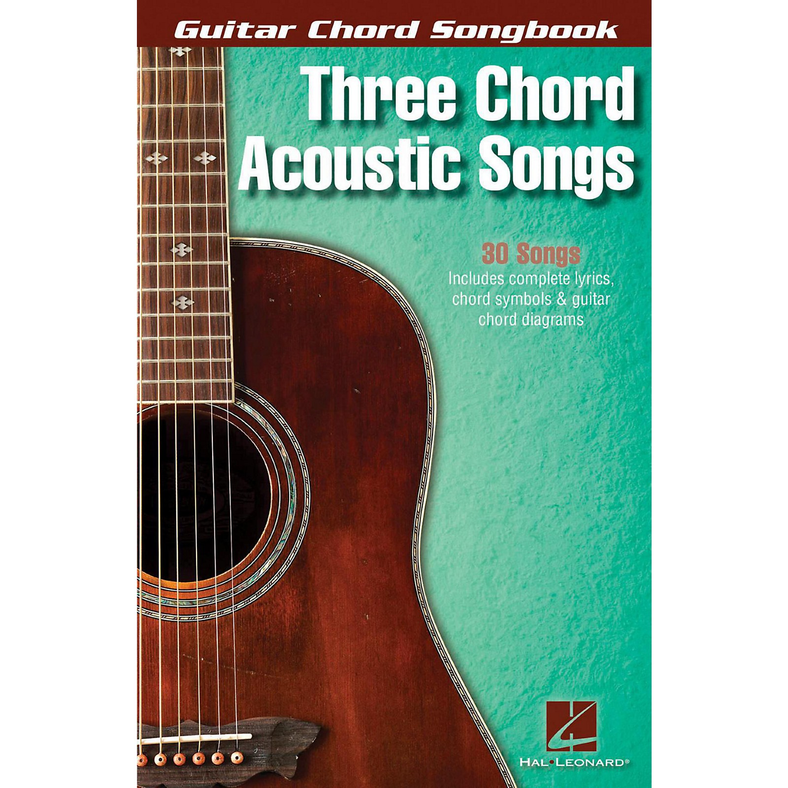 Hal Leonard Three Chord Acoustic Songs - Guitar Chord Songbook | Music \u0026  Arts, image size:1600x1600