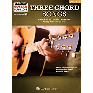 Hal Leonard Three Chord Songs Deluxe Guitar Play-Along Volume 12 Book/Audio Online