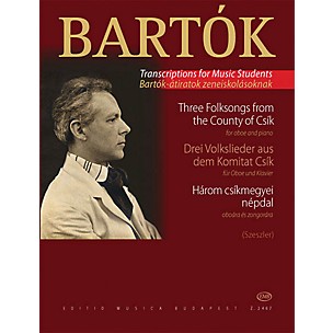 Editio Musica Budapest Three Hungarian Folksongs from the County of Csik EMB Series by Béla Bartók