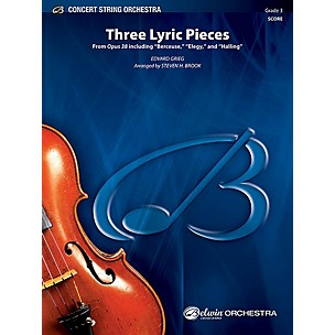 Alfred Three Lyric Pieces String Orchestra Grade 3 Set