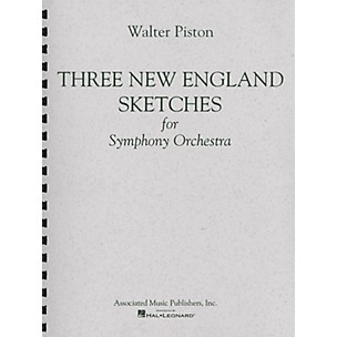 Associated Three New England Sketches (Full Score) Study Score Series Composed by Walter Piston