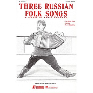 Hal Leonard Three Russian Folk Songs (Medley) 2-Part Arranged by Emily Crocker