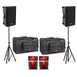 Mackie Thump12v4 12" Powered Speaker Pair With Bags, Cables & Stands