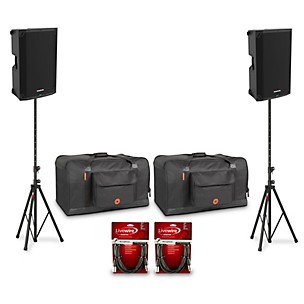 Mackie Thump15v4 15" Powered Speaker Pair With Bags, Cables & Stands