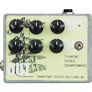 Dwarfcraft Thumping Double Squaresnakes Synthesizer Guitar Effects Pedal
