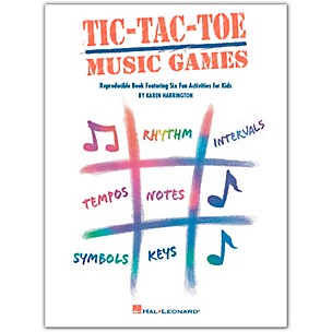 Hal Leonard Tic-Tac-Toe Music Games Reproducible Book Featuring Six Fun Activities For Kids by Harrington