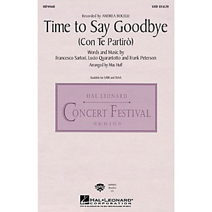 Hal Leonard Time to Say Goodbye (Con Te Partiro) ShowTrax CD by Sarah Brightman Arranged by Mac Huff