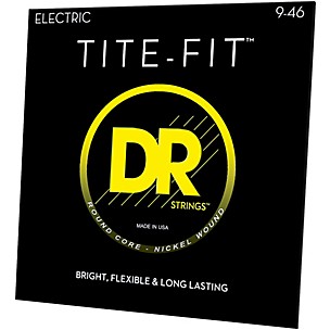 DR Strings Tite-Fit LH-9 Nickel Plated Electric Guitar Strings (9-46)