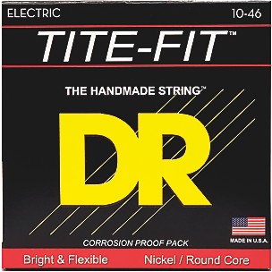 DR Strings Tite-Fit MT-10 Medium-Tite Nickel Plated Electric Guitar Strings