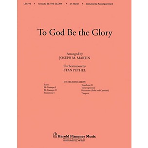 Shawnee Press To God Be the Glory BRASS Arranged by Joseph M. Martin