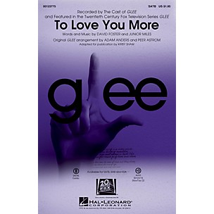 Hal Leonard To Love You More SATB