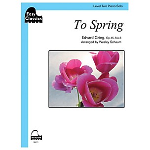 Schaum To Spring, Op. 45, No. 6 Educational Piano Series Softcover