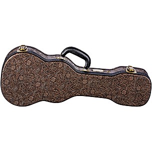 Luna Tooled Leather Concert Ukulele Hard Case