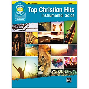 Alfred Top Christian Hits Instrumental Solos Alto Sax Book & CD Level 2--3