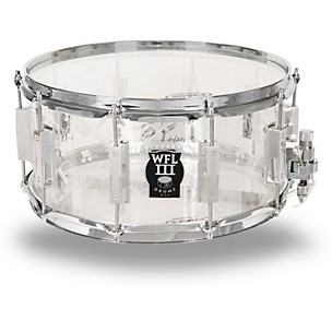 WFLIII Drums Top Hat and Cane Collector's Acrylic Snare Drum With Chrome Hardware